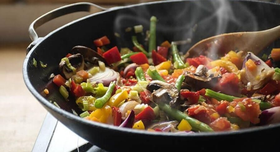 alimentos salteados o al wok