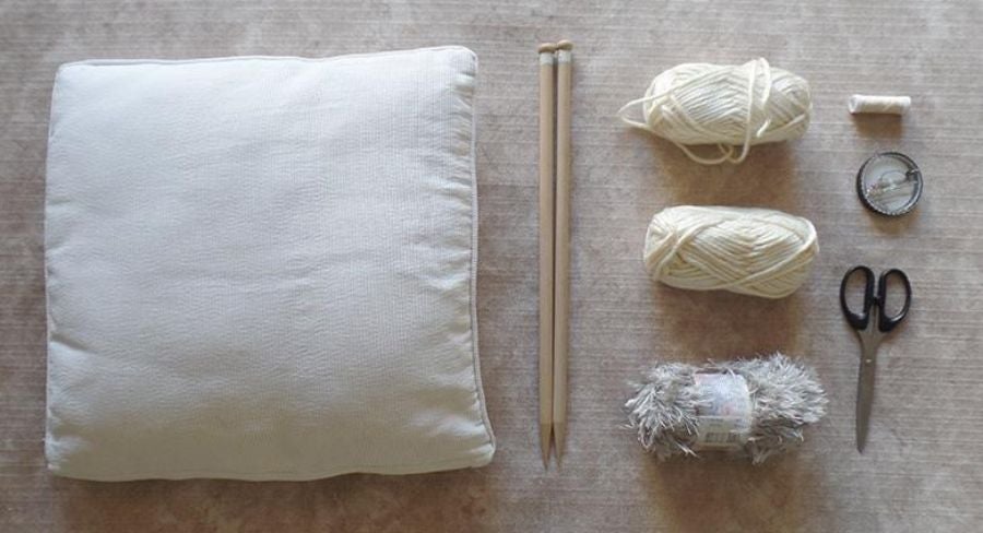 Materiales para elaborar cojines de decoración