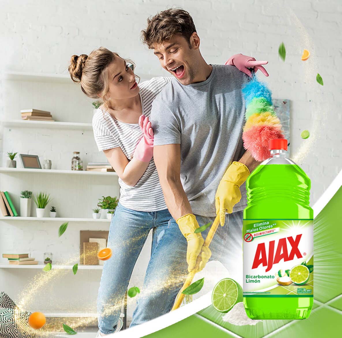 Elimina malos olores en superficies. Limpieza profunda y brillo. Ilumina tus pisos, sin residuos y sin necesidad de enjuagar