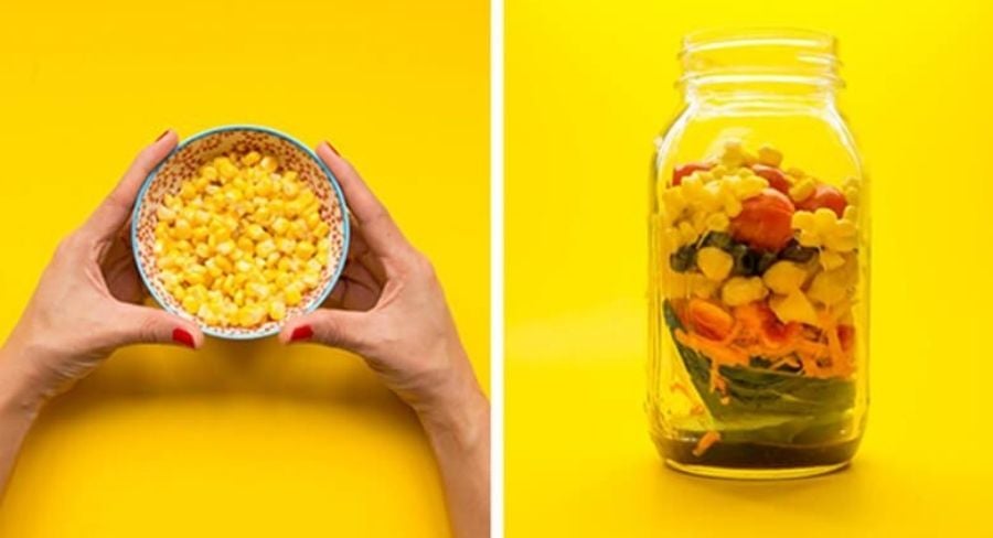 pasos de cómo preparar una ensalada para llevar al trabajo