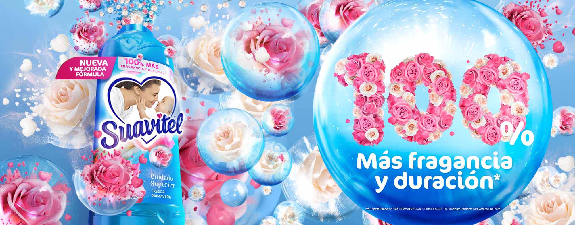 Suavitel con Fragancia duradera que neutraliza olores de humedad.