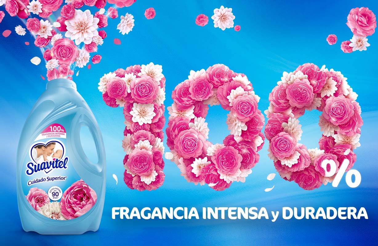 Suavitel ofrece suavidad y frescura con su fragancia intensa para toda tu ropa