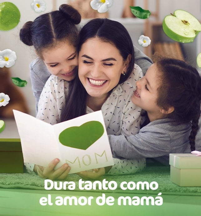 Fresca fragancia a manzana, extra aroma por 90 días