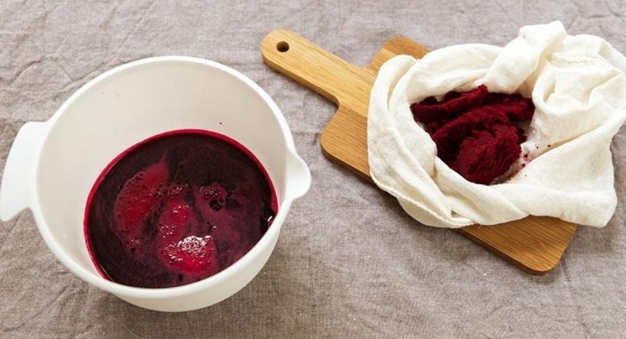 Jugo de betabel colado