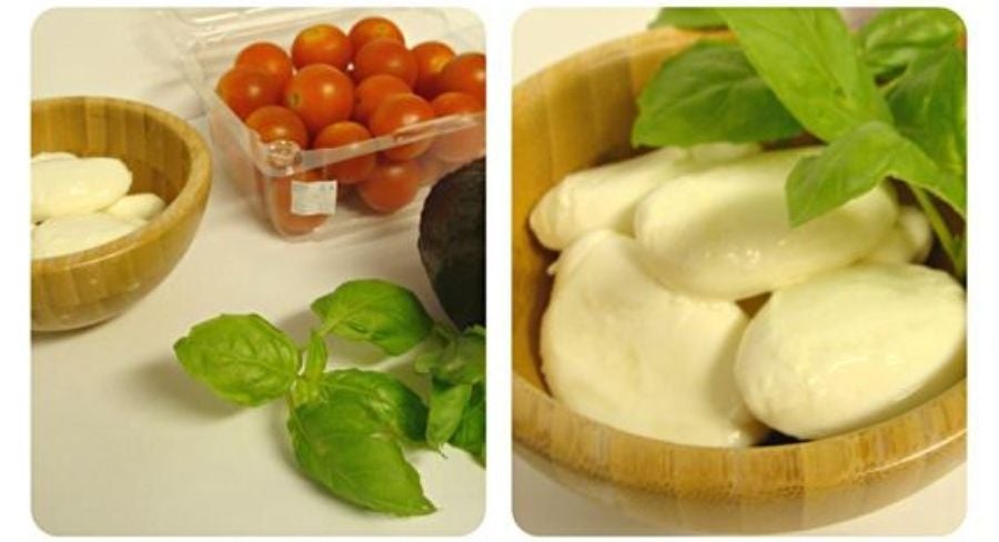 brocheta de ensalada en menos de 5 minutos