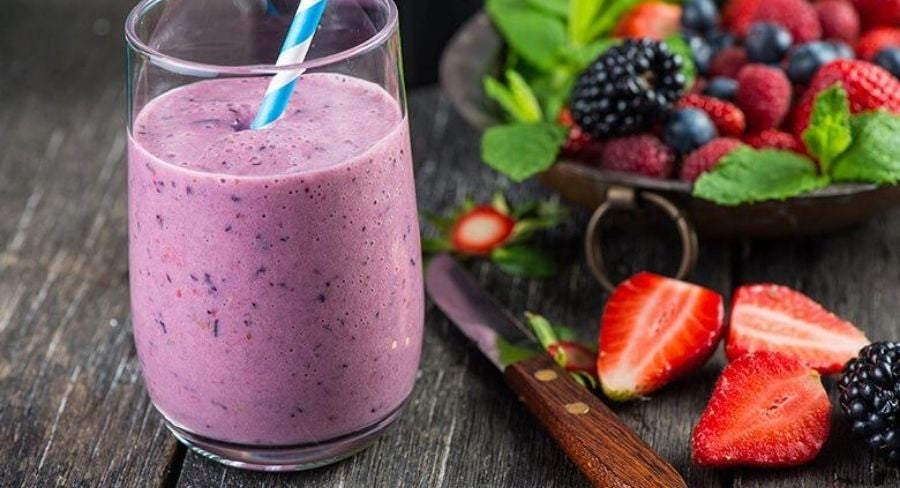 Batido de frutos rojos