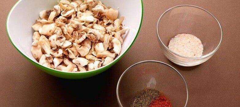 champiñones y especias