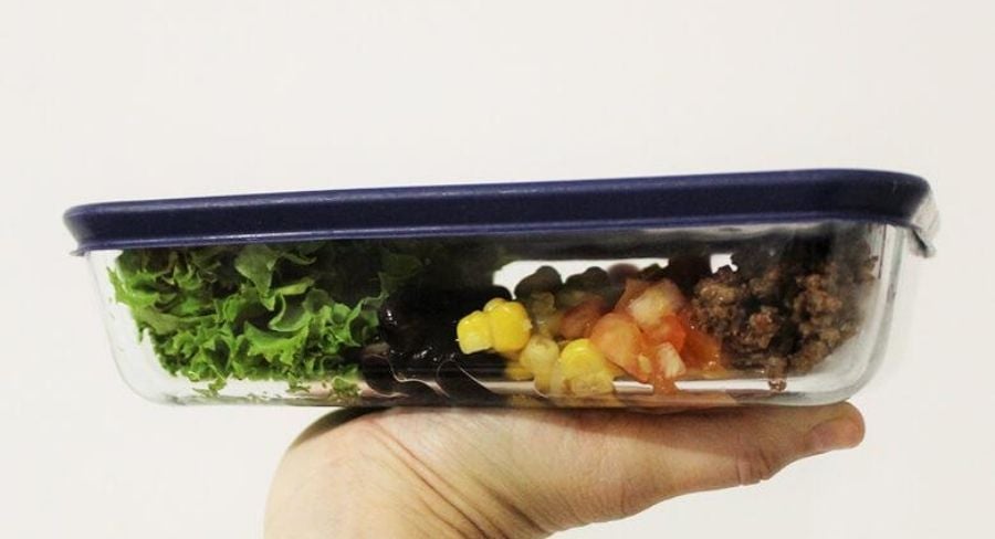 ensalada para llevar al trabajo