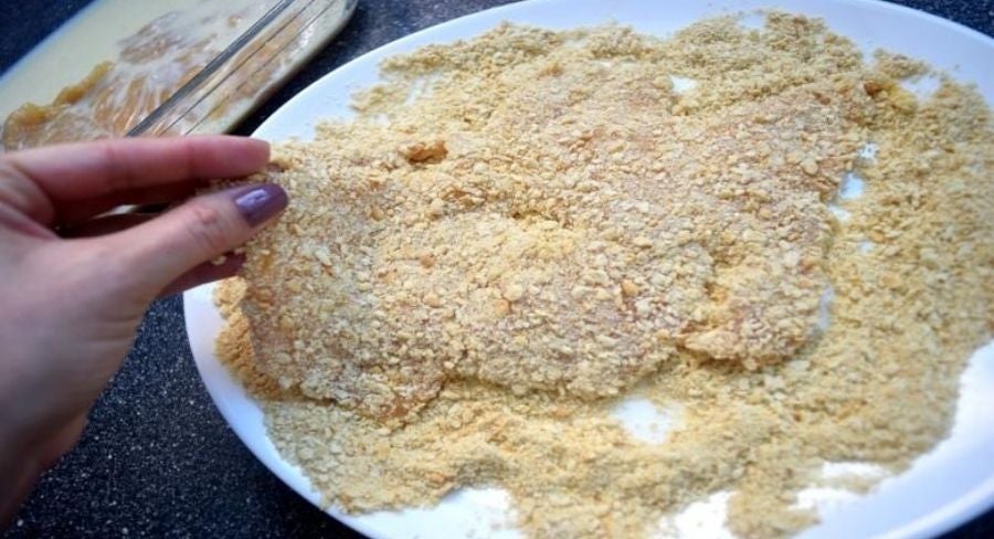 cómo hacer milanesa de pollo 3