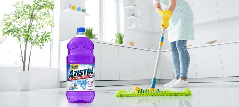 Usa el limpiador Fabuloso Sensaciones Armonía para un hogar fresco.