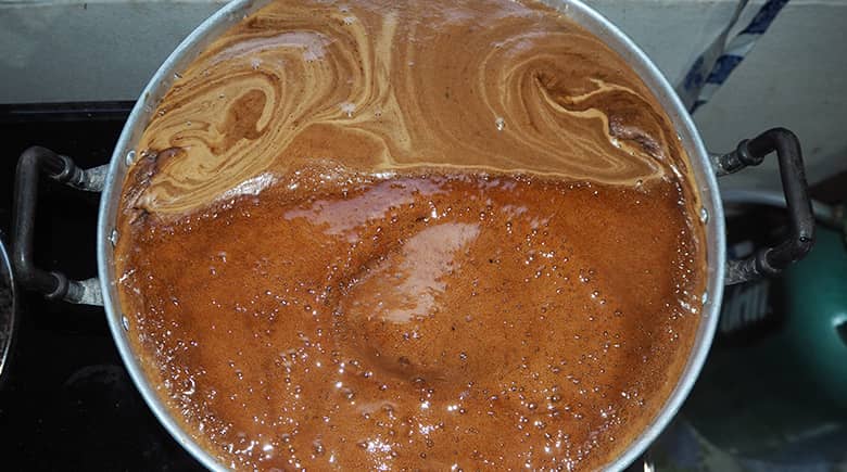 mezcla en la refrataria