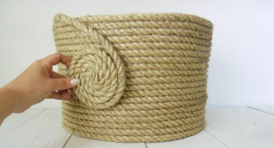 Proceso para hacer cesto para ropa sucia 6