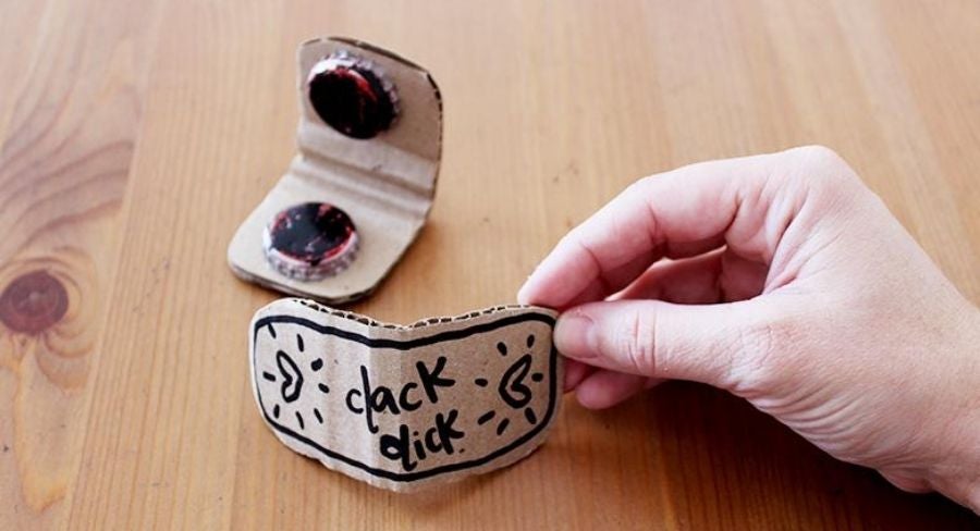 Castañuelas hechas en casa