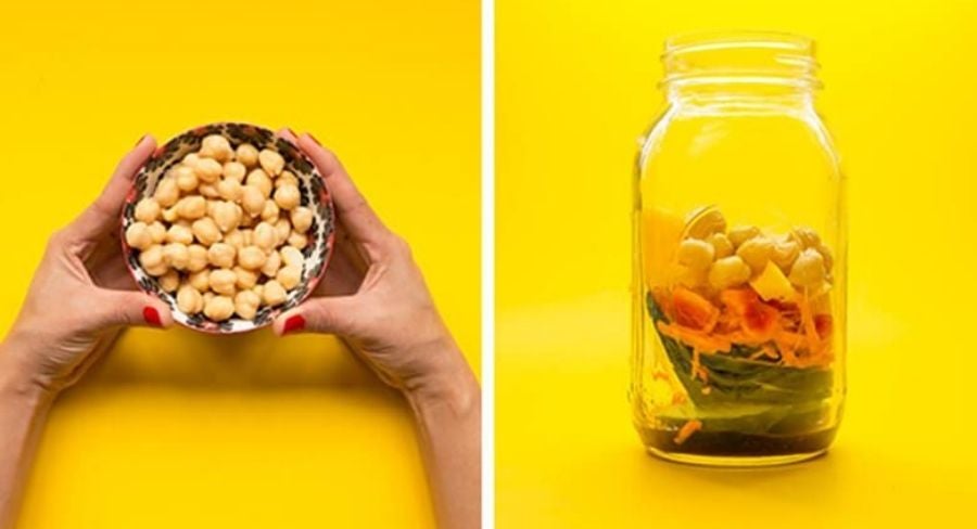 pasos de cómo preparar una ensalada para llevar al trabajo