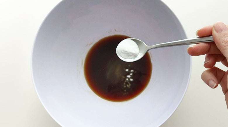 Bicarbonato en la mezcla