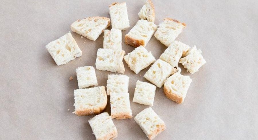 crutones de pan solos