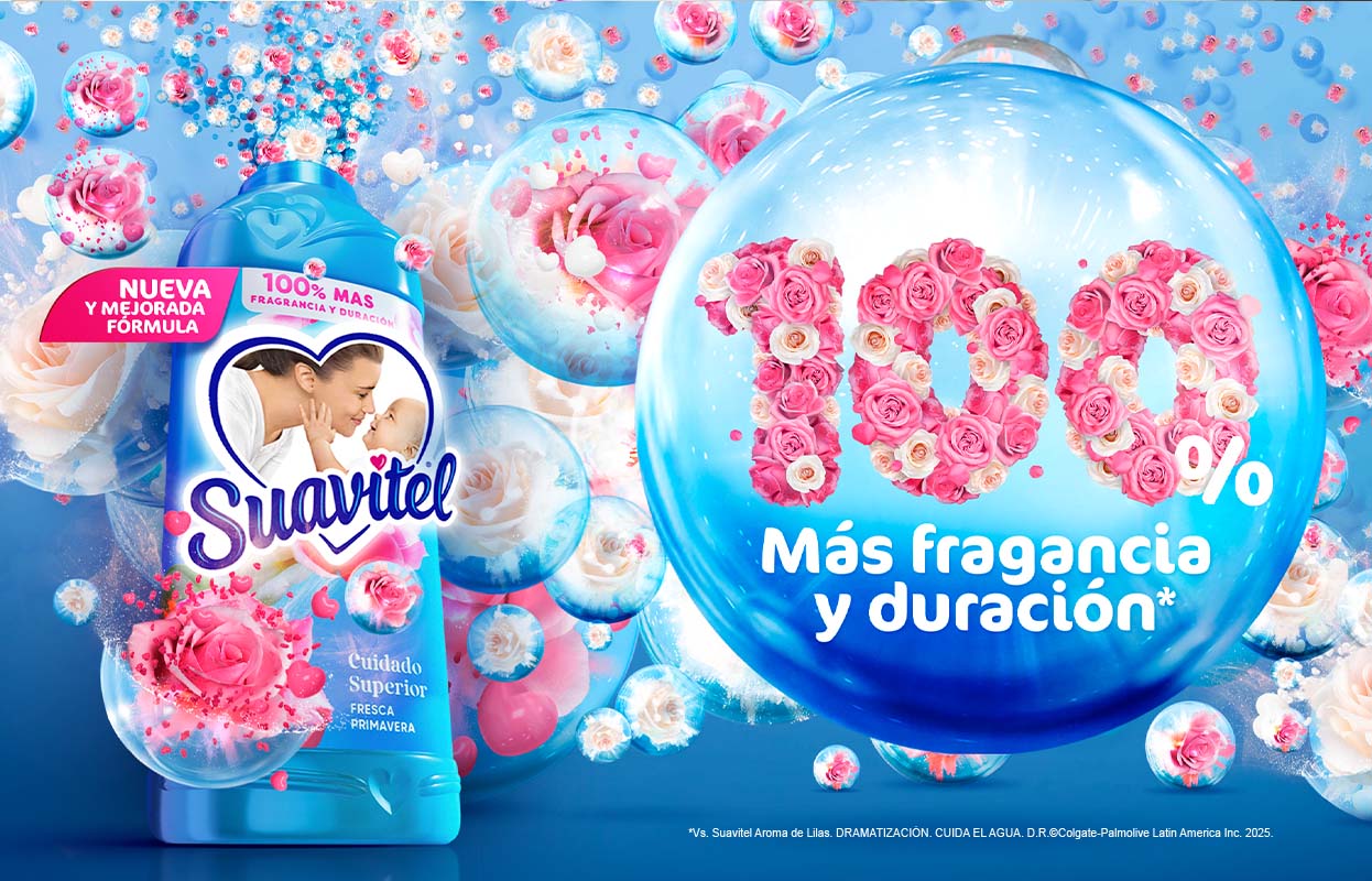 Suavitel ofrece suavidad y frescura con su fragancia intensa para toda tu ropa