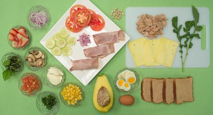 ingredientes y tostadas