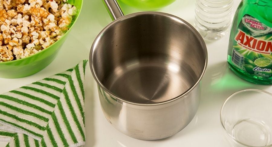 retira la olla del fuego y lávala como lo haces habitualmente