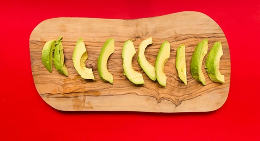Aguacate en rebanadas