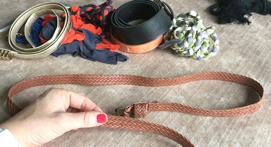 Cinturones de cadena y trenzados